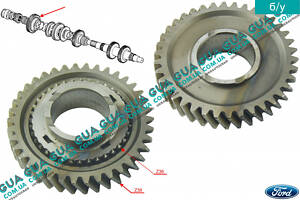Шестерня Z38 (зубчатое колесо) 1 передачи вторичного вала КПП 3C1R7M161AA Ford / ФОРД TRANSIT 2000-2006 / ТРАНЗИТ 00-06,