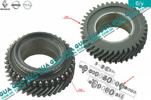 Шестерня Z40 (зубчасте колесо) 4 передача вторинного валу КПП 7700749863 Nissan/НІССАН INTERSTAR 1998-2010/ІНТЕРСТАР