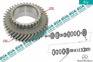 Шестерня Z41 (зубчатое колесо) 4 передачи вторичного вала КПП A2032630614 Mercedes / МЕРСЕДЕС VITO W639 2003- / ВИТО 639