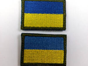 Шеврон на липучках Прапор ЗСУ 20221815 6678 3х4 см