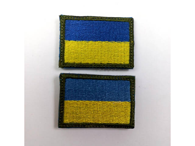 Шеврон на липучках Флаг ВСУ (ЗСУ) 20221815 6678 3х4 см - Фото 1