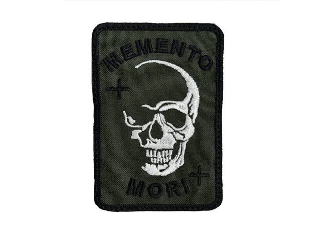 Шеврон на липучках MEMENTO MORI ВСУ (ЗСУ) 20222548 12923 9х6 см - Фото 1