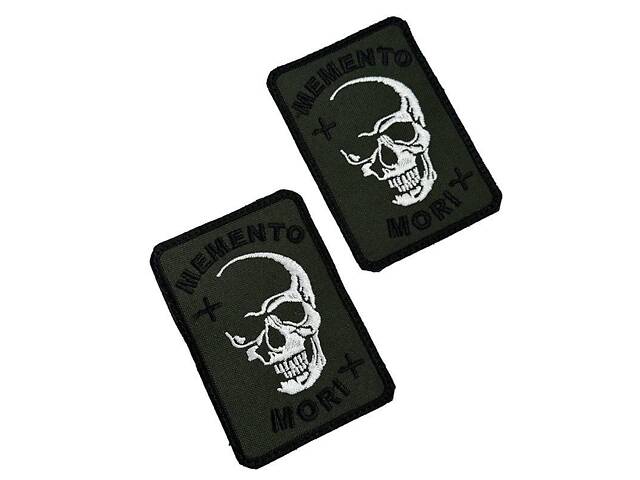Шеврон на липучках MEMENTO MORI ВСУ (ЗСУ) 20222548 12923 9х6 см - Фото 3