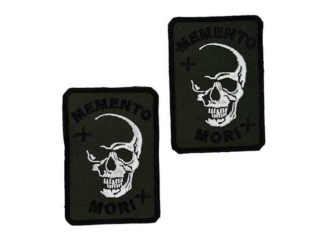 Шеврон на липучках MEMENTO MORI ВСУ (ЗСУ) 20222548 12923 9х6 см - Фото 4