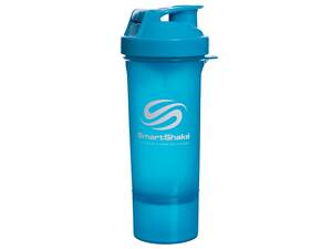 Шейкер 2-х камерный для спортивного питания SMART SHAKER SLIM FI-5054 Голубой