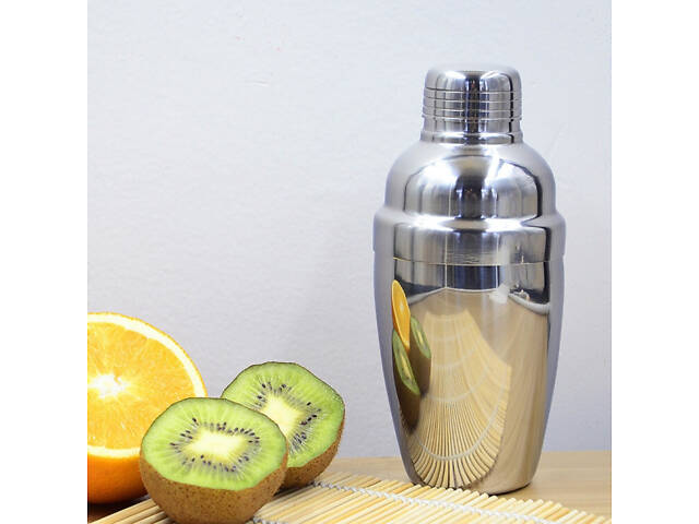 Шейкер для коктейлів металевий 350 мл - Фото 1