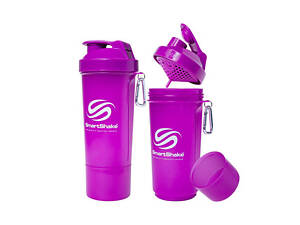 Шейкер planeta-sport 2-х камерный для спортивного питания Smart Shaker Slim FI-5054 Фиолетовый