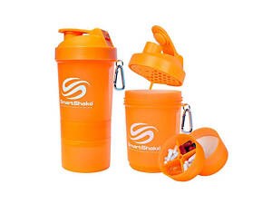 Шейкер planeta-sport 3-х камерный для спортивного питания Smart Shaker Original FI-5053 Оранжевый