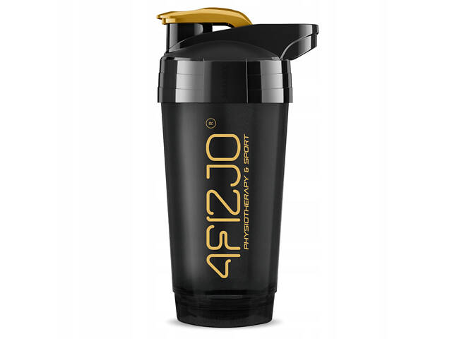 Шейкер спортивний 4FIZJO Ultra 700 мл Black/Gold (P-5905973407038) - Фото 1