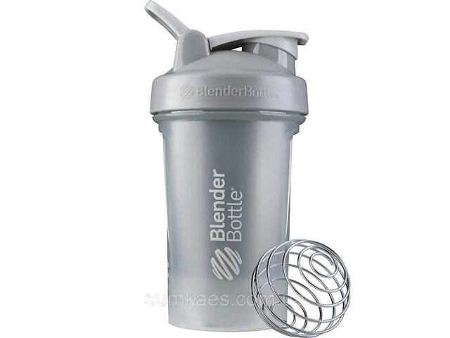 Шейкер спортивний BlenderBottle Classic Loop PRO 20oz/590ml Pebble Grey (500385) - Фото 1