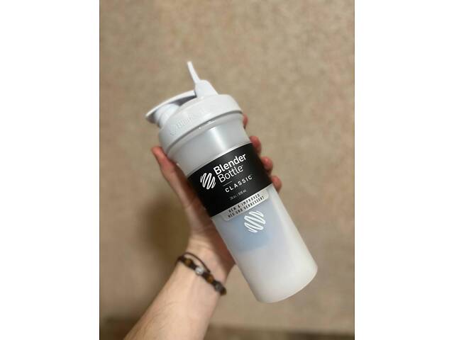 Шейкер спортивний BlenderBottle Classic Loop PRO 28oz/820ml White (500483) - Фото 3