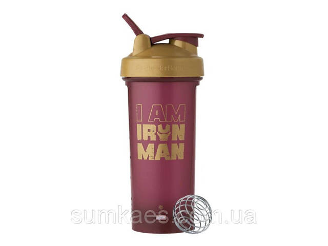 Шейкер спортивний BlenderBottle Classic Loop PRO 28oz/820ml Marvel Iron Man (600561) - Фото 1