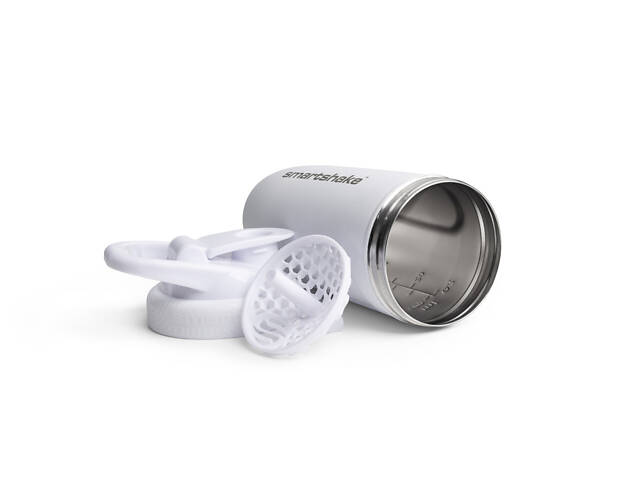 Шейкер спортивний SmartShake металевий Reforce Stainless Steel 30oz/900ml White - Фото 7