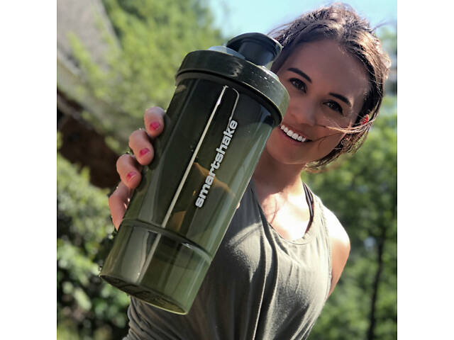 Шейкер спортивний SmartShake Original2GO One 800ml Army Green - Фото 8