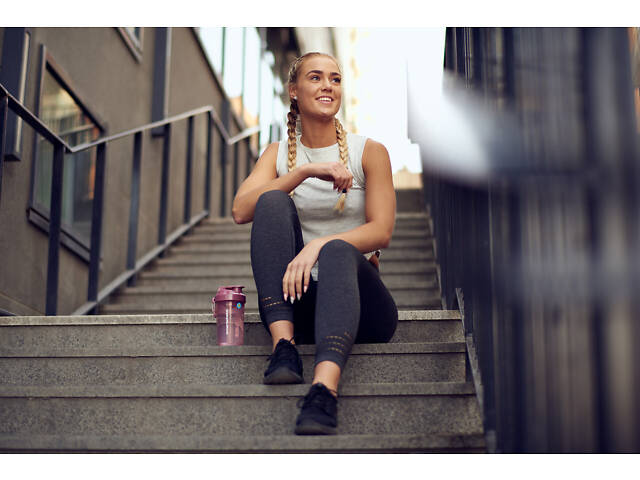 Шейкер спортивний SmartShake Original2GO One 800ml Deep Rose (Pink) - Фото 4
