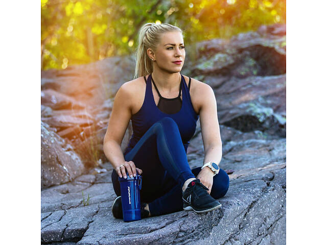 Шейкер спортивний SmartShake Original2GO One 800ml Navy Blue - Фото 6