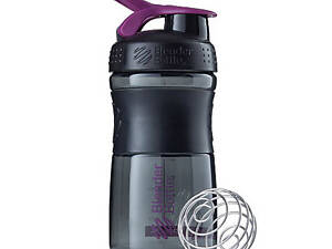Шейкер спортивный бутылка BlenderBottle SportMixer 20oz/590ml Black/Plum Original