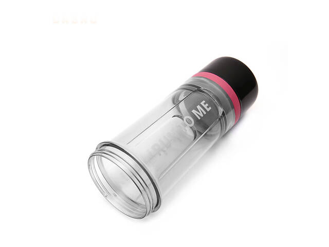 Шейкер спортивний з контейнером Casno 600 мл KXN-1199 з вінчиком Сірий/Червоний - Фото 4