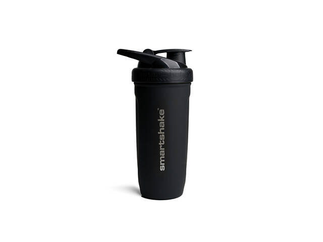 Шейкер спортивный SmartShake металлический Reforce Stainless Steel 30oz/900ml Black (Original) - Фото NaN