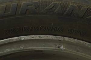 Шина R18 235/50 BRIDGESTONE TURANZA всесезонная 7мм c lexus ls460