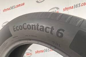 Шины Б/У літня 235/55 R19 CONTINENTAL ECOCONTACT 6 CONTI SILENT 5mm