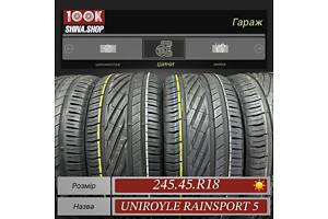 Шины БУ 245 45 R 18 Uniroyal RainSport 5 Резина лето комплект