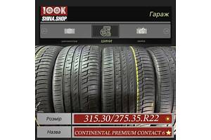 Шины БУ 315 30 275 35 R 22 Continental Premium Contact 6 Резина BMW X6