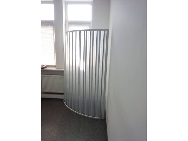 Ширма двері для душа напівкругла кутова 90х90х185 см - Фото 2