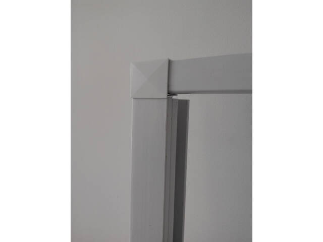 Ширма двері для душа напівкругла кутова 90х90х185 см - Фото 4