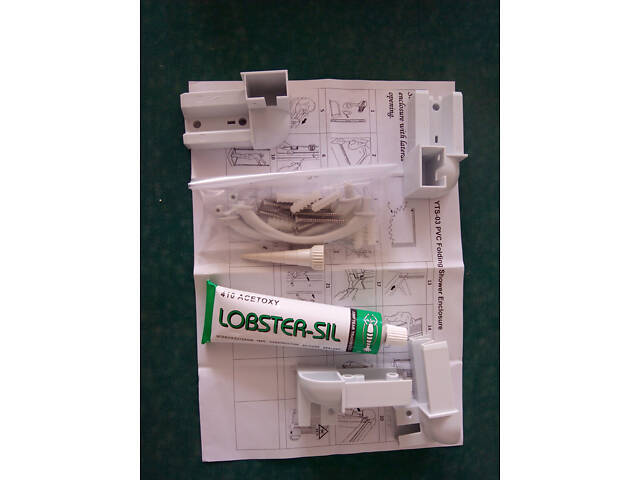 Ширма двері для душа напівкругла кутова 90х90х185 см - Фото 6