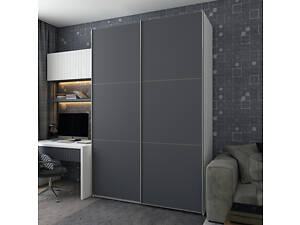 Шкаф-купе двухдверный Doros G-Caiser 160х60х240 см Белый/Графит (DRS-011017)