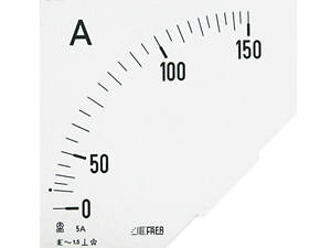 Шкала амперметра 2000/5A 5Ин 96х96мм Frer (ZF96EAX2K0С05)