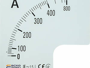 Шкала для амперметра А-72-6 400/5А [A0190010073] АСКО