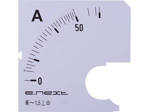 Шкала для амперметра e.meter72.a50.scale 50A АС 72х72мм [s066010] E.NEXT