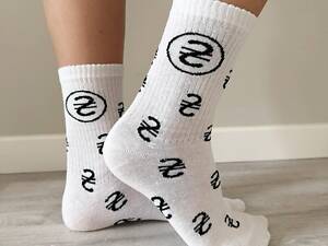 Шкарпетки жіночі високі 1 пара 'Гривні' 36-41 р бавовняні білі