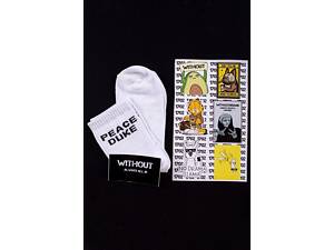 Носки Without Peace Duke 36-44 White