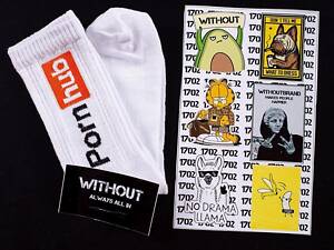 Шкарпетки Without PornHub 36-44 White