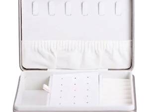 Шкатулка для украшений из эко кожи 16×11×4.7 см органайзер для ювелирных изделий HP-5-30GOLD