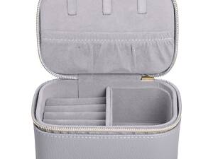Шкатулка для украшений из эко кожи на молнии мини органайзер для ювелирных изделий HP-5-26G