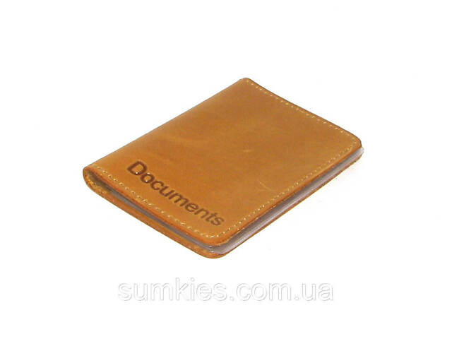 Шкіряна документниця DNK mini doc file H жовта (col.E) - Фото 2