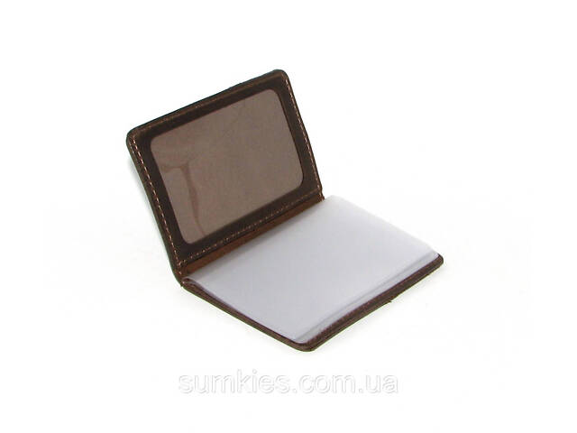 Шкіряна документниця DNK mini doc file H коричнева (col.F) - Фото 3