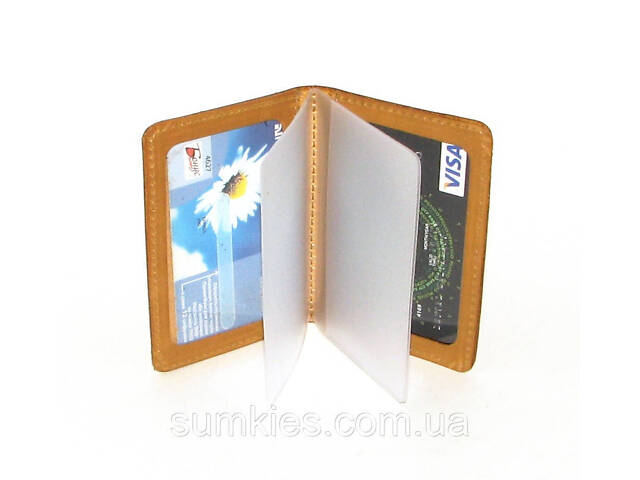 Шкіряна документниця DNK mini doc file H жовта (col.E) - Фото 4