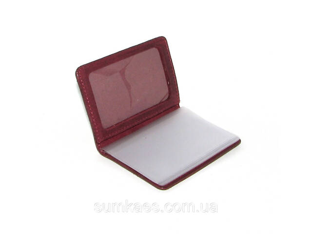 Шкіряна документниця DNK mini doc file H бордова (col.L) - Фото 3