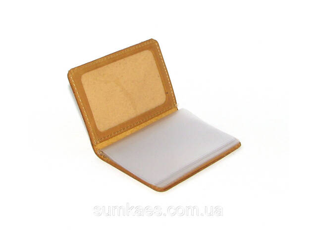 Шкіряна документниця DNK mini doc file H жовта (col.E) - Фото 3