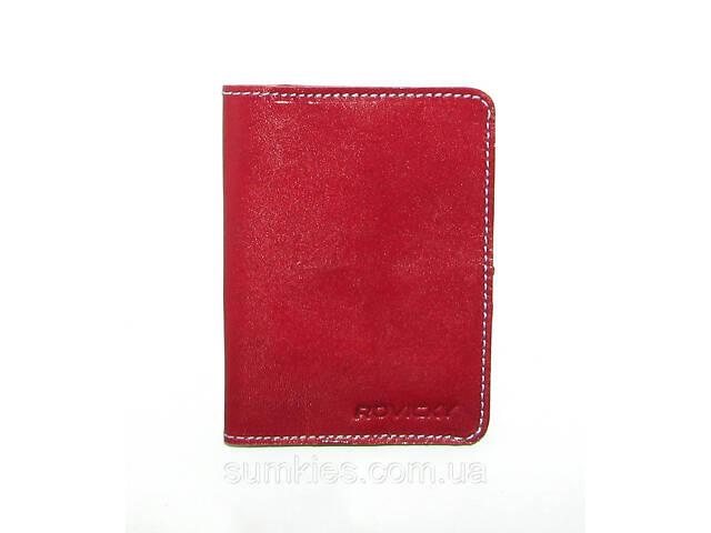 Шкіряна документниця Rovicky OKL-1 червоний - Фото 1