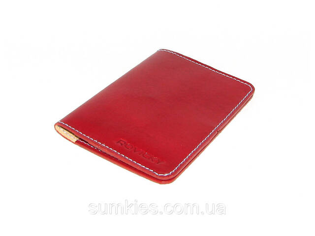Шкіряна документниця Rovicky OKL-1 червоний - Фото 2