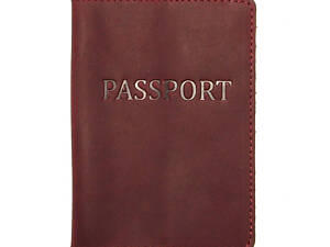 Шкіряна Обкладинка на Паспорт DNK Leather Passport-H бордова