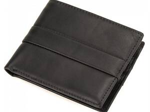 Шкіряне чоловіче портмоне Tiding Bag чорний