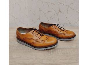Шкіряні чоловічі туфлі броги CLARKS 44р./29 см
