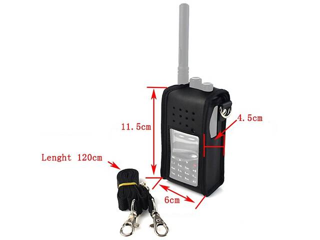Шкіряний чохол з ремінцем Retevis J9110H для рацій Retevis RT3, RT3S, TYT MD-380 та інших - Фото 2